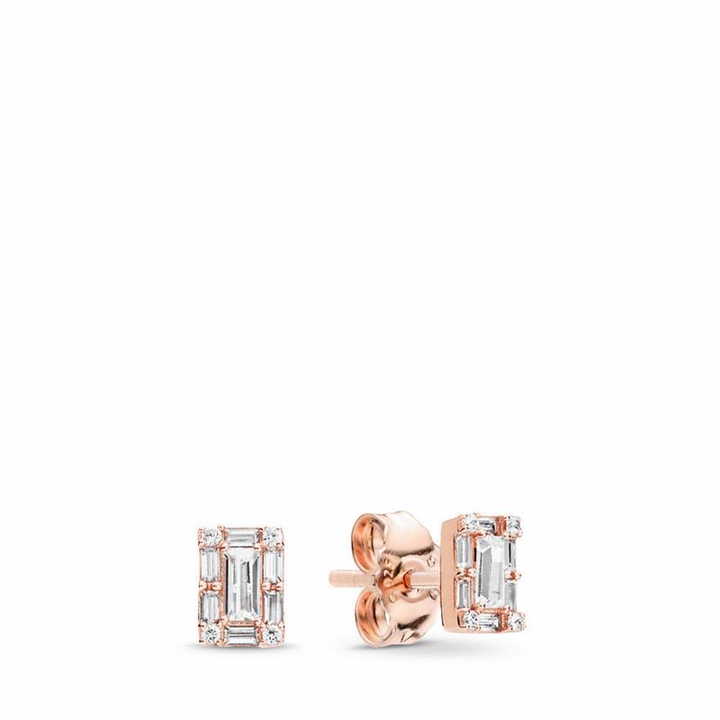 Pandora Australia Rose™ Luminous Ice Stud Earrings | HGKUOP189